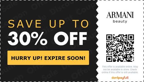 armani discount code 2014